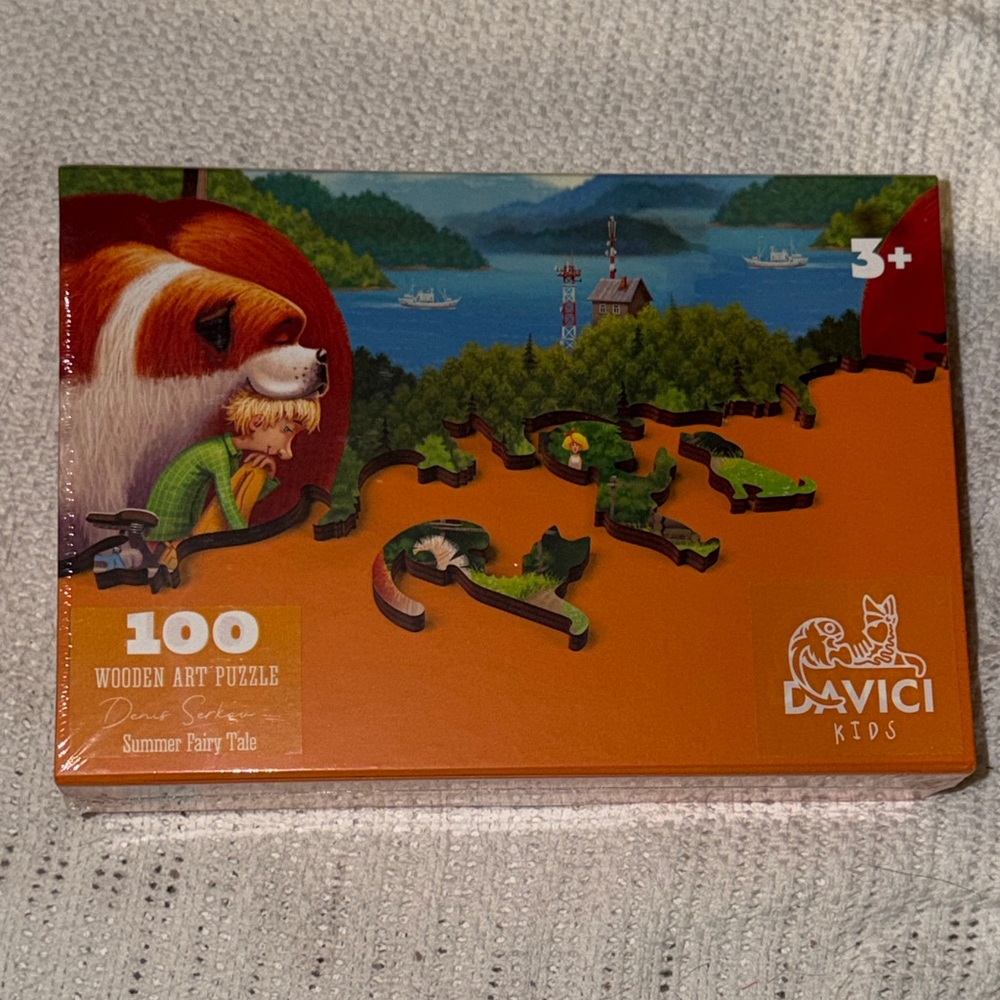 Davici Wooden Art Puzzle - 100 Pieces Kids Summer Fairy Tale NEW Sealed